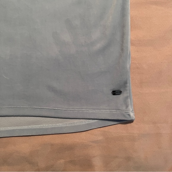 Women’s DKNY Sport soft velour hoodie in Ice Blue, size L - Picture 6 of 9